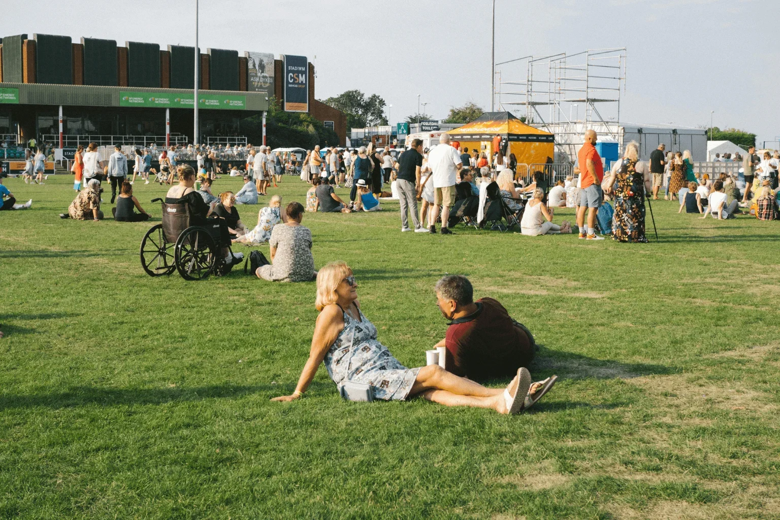 old people in a festival