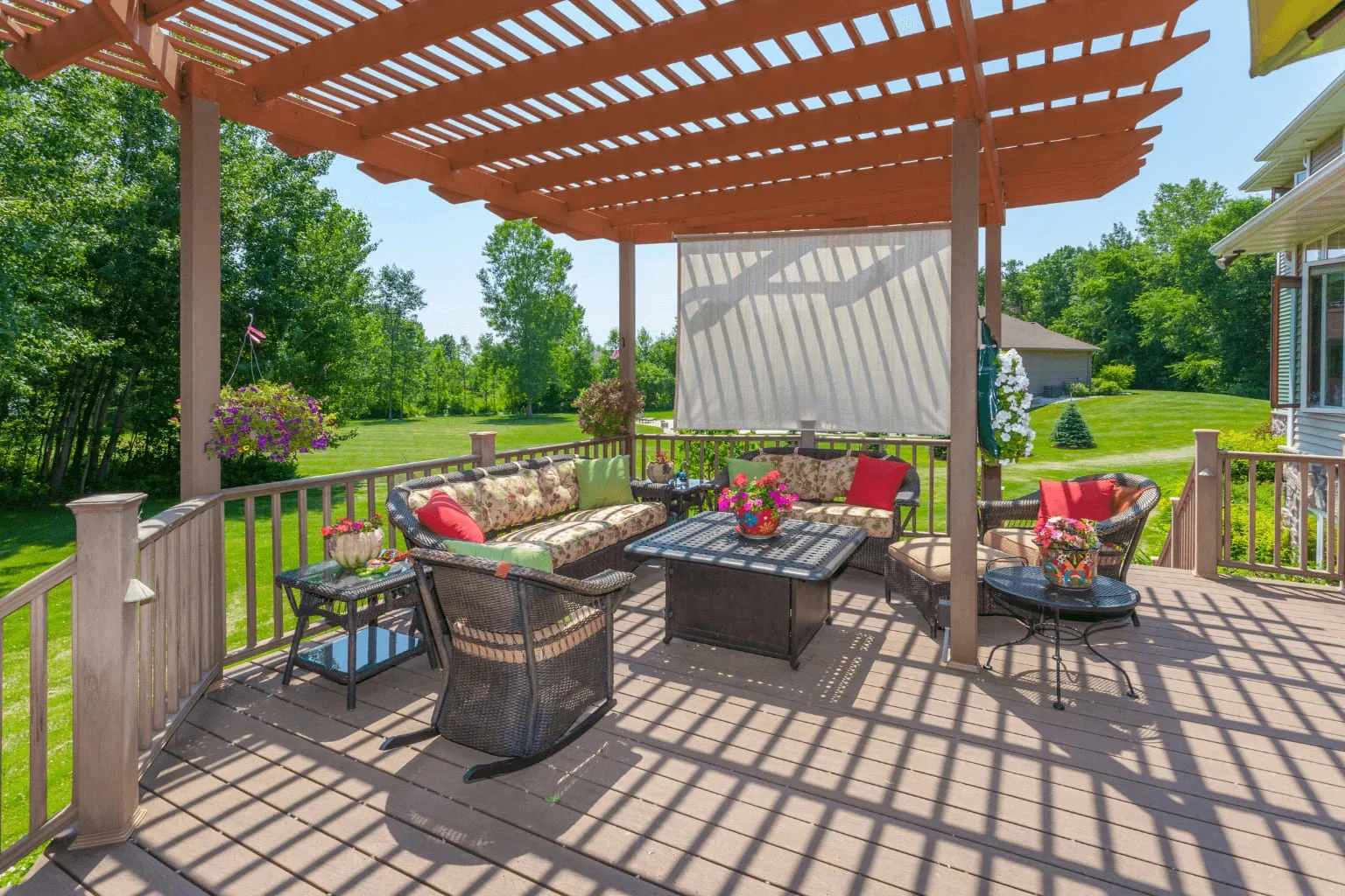 Best Luxury Homes in Clayton luxury backyard view