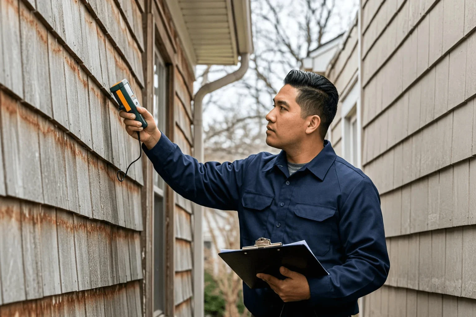 Homebuyer Mistakes in Orinda Home inspector checking house structure during a property inspection