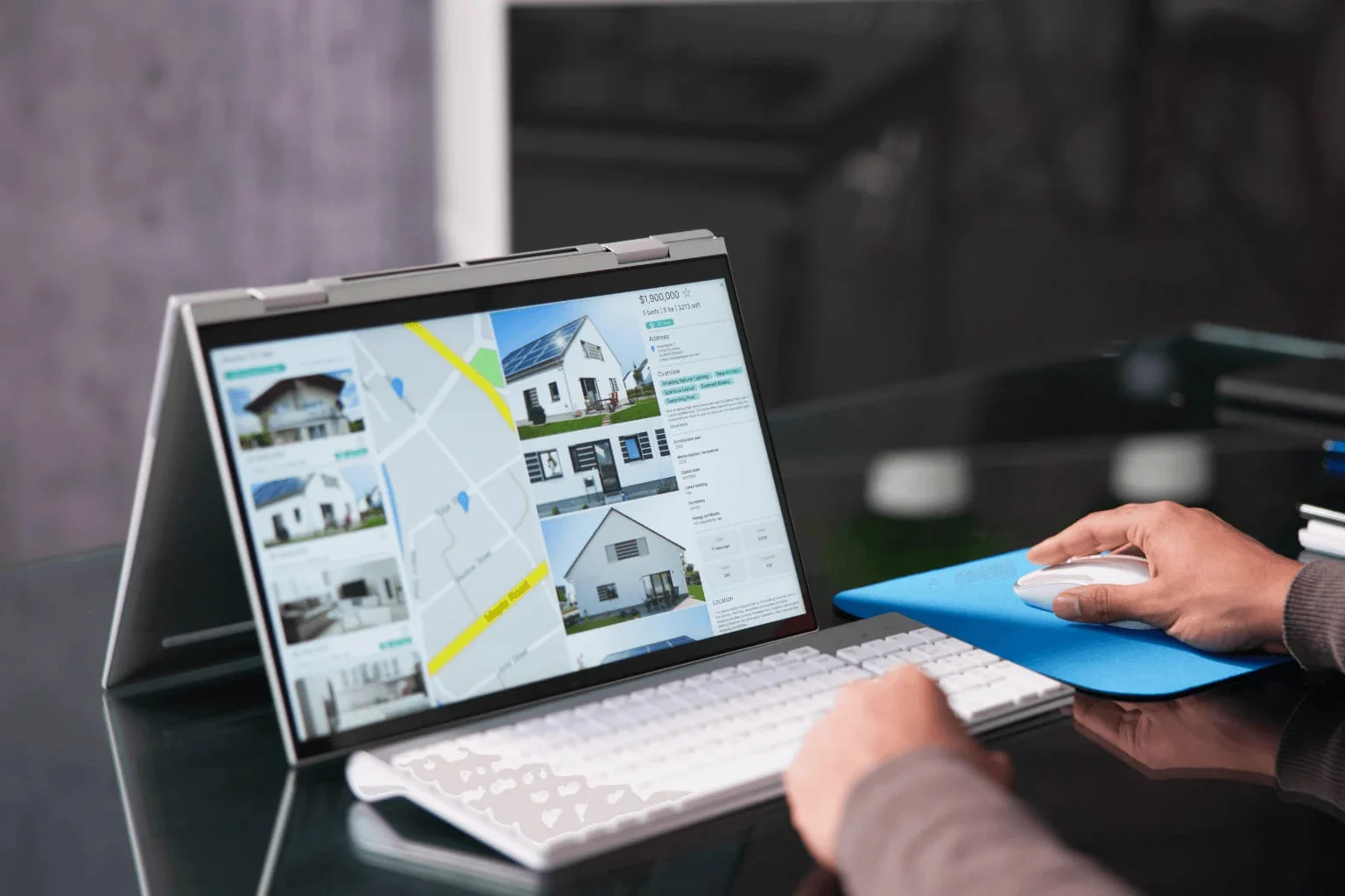 Day In The Life Of A Real Estate Agent checking house market
