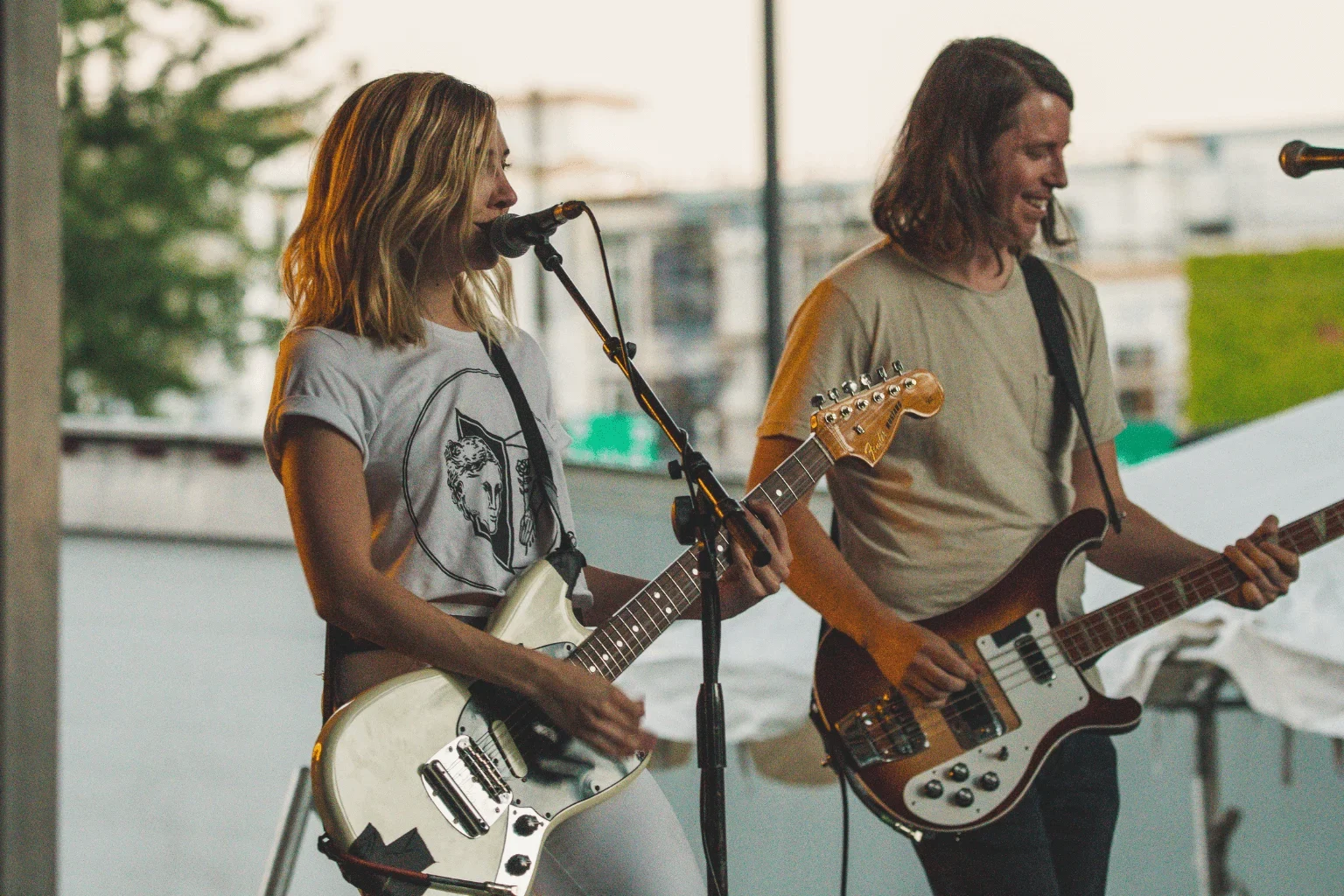 band performing at an annual event in concord