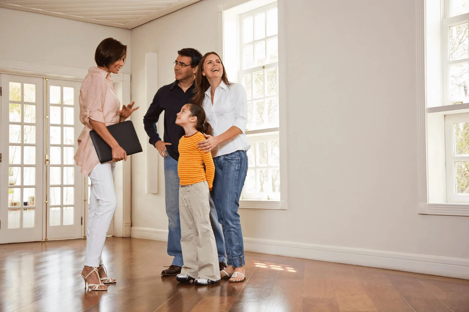 Dublin Realtor Realtor showing a home to a couple in Dublin